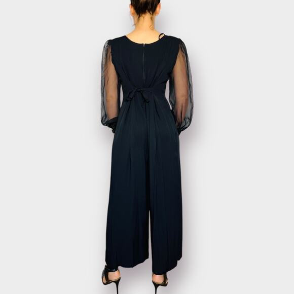 90s Jeffery & Dara Black Jump Suit - Picture 5 of 8